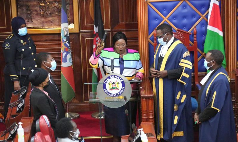 Senate achieves Two-Thirds Gender Rule after Agnes Kavindu’s swearing in