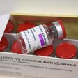A box containing vials of the AstraZeneca Covid-19 vaccine is pictured at the Foch hospital in Suresnes, on February 6, 2021, on the start of a vaccination campaign for health workers with the AstraZeneca/Oxford vaccine. - The top French medical author...