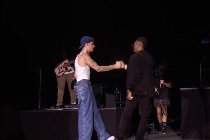 Wizkid and Justin Bieber (Twitter/Tidal)