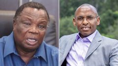 COTU Secretary-General Francis Atwoli and Safaricom PLC CEO Peter Ndegwa