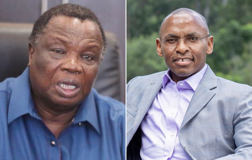 COTU Secretary-General Francis Atwoli and Safaricom PLC CEO Peter Ndegwa