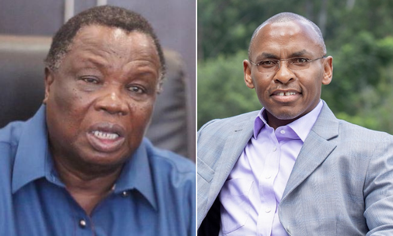 COTU Secretary-General Francis Atwoli and Safaricom PLC CEO Peter Ndegwa