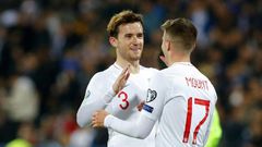 Chelsea duo Mason Mount (right) and Ben Chilwell (left), who is set to miss the World Cup in Qatar.