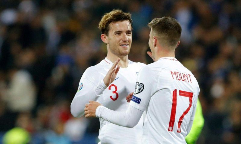 Chelsea duo Mason Mount (right) and Ben Chilwell (left), who is set to miss the World Cup in Qatar.