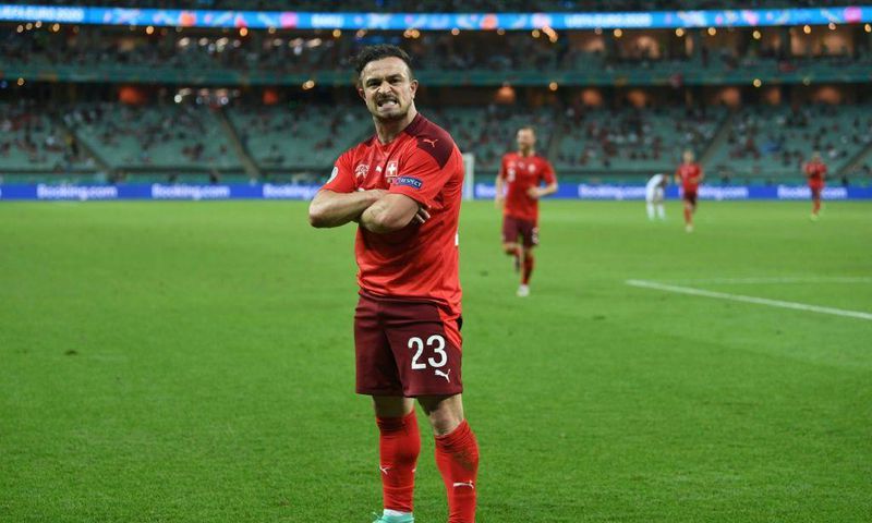 Xherdan Shaqiri scored his first international double since November 2014 in the Turkey win