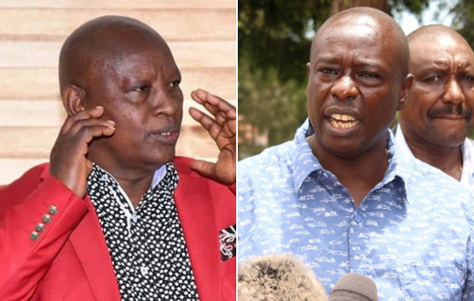 Nyeri Governor Mutahi Kahiga and Mathira MP Rigathi Gachagua