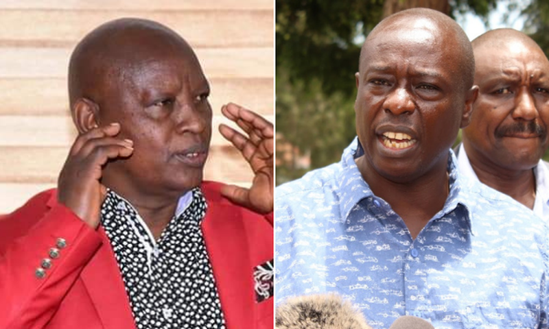 Nyeri Governor Mutahi Kahiga and Mathira MP Rigathi Gachagua