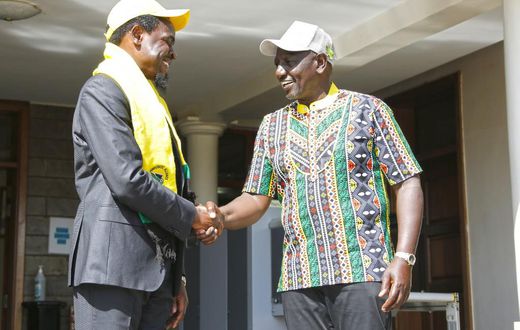 Deputy President William Ruto welcomes LSK President Nelson Havi to UDA Party [Photos]