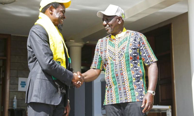 Deputy President William Ruto welcomes LSK President Nelson Havi to UDA Party [Photos]