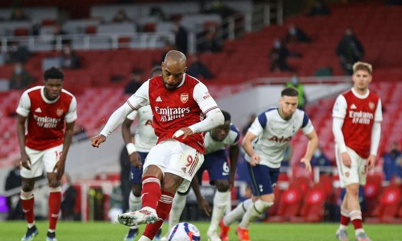 Arsenal striker Alexandre Lacazette scored the winner against Tottenham