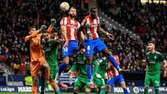 Atletico Madrid's Felipe headed in a late winner against Osasuna on Saturday.