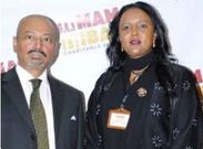 Amina Mohamed and husband Khalid Ahmed.