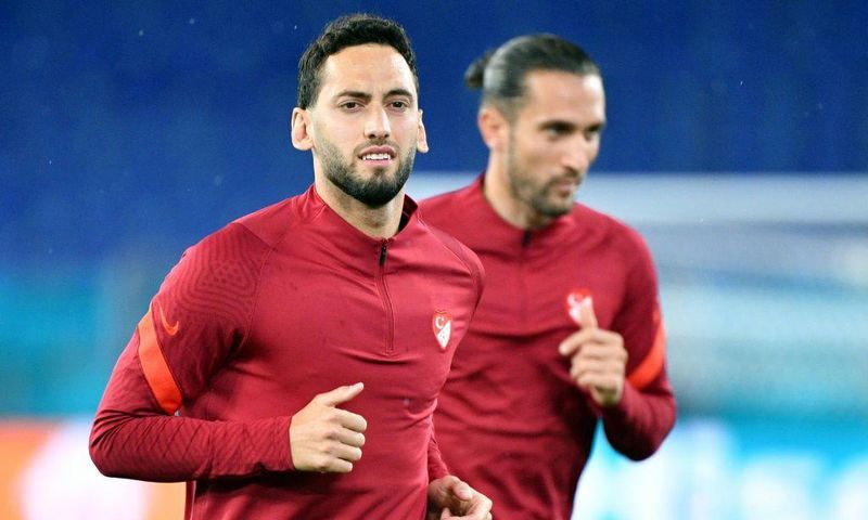 Turkey's Hakan Calhanoglu plays for club side AC Milan.