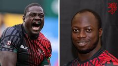 Kenya 7s duo Alvin Otieno (left) and Jeff Oluoch (right) named in World Rugby 7s Dream Team for second week in a row.