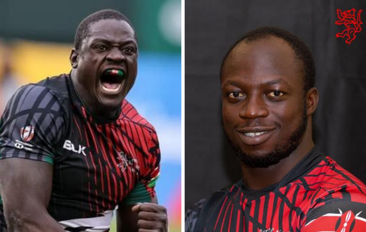 Kenya 7s duo Alvin Otieno (left) and Jeff Oluoch (right) named in World Rugby 7s Dream Team for second week in a row.