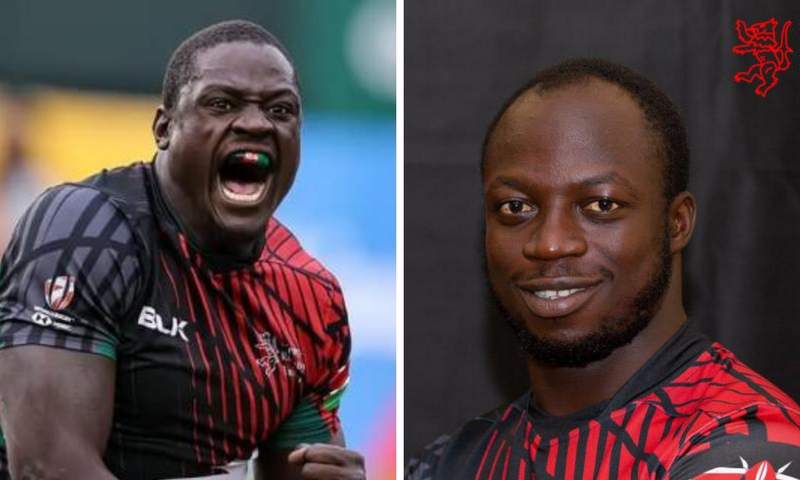 Kenya 7s duo Alvin Otieno (left) and Jeff Oluoch (right) named in World Rugby 7s Dream Team for second week in a row.
