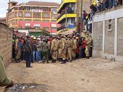 On arrival, the rangers and police officers immediately barricaded the area and chased away onlookers who tried to catch a glimpse of the lion.