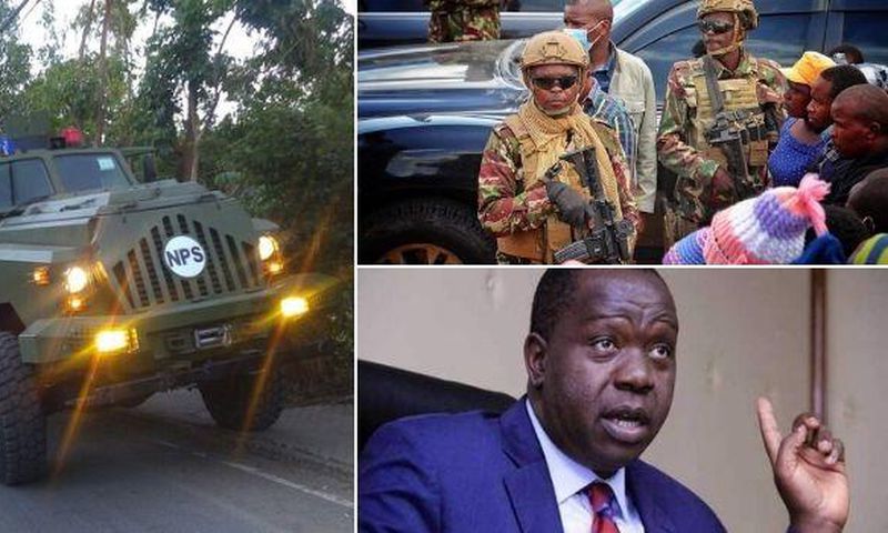 Details of rarely-seen weapons Interior CS Fred Matiang'i has unleashed on Laikipia bandits
