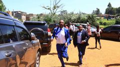 Murang'a Senator Irungu Kang'ata running