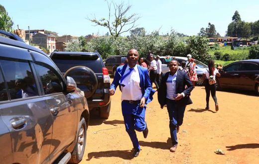 Murang'a Senator Irungu Kang'ata running