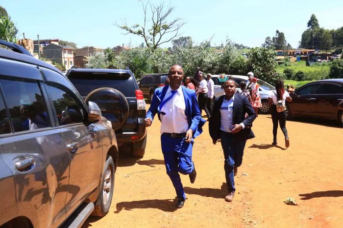 Murang'a Senator Irungu Kang'ata running