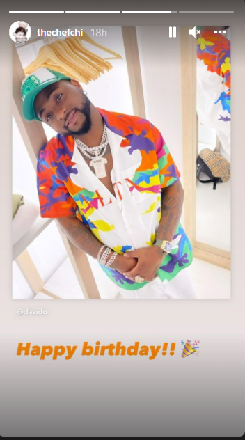 Chioma Avril Rowland celebrates Davido on his 29th birthday