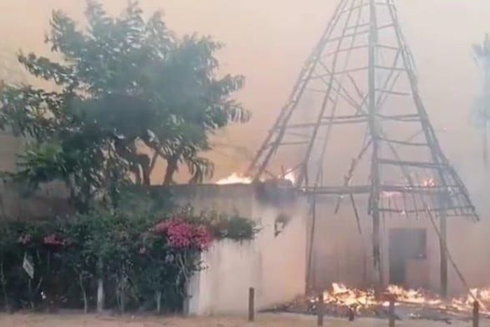Fire razes down Oasis Hotel in Malindi