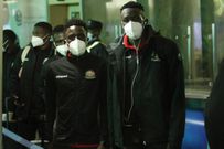 U23 players early on Wednesday jet off from Jomo Kenyatta International Airport (JKIA) heading to Ethiopia for the CECAFA U23 Championships. (COURTESY: FKF)