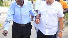 Suleiman Shahbal with Former Likoni MP Khalif Salim
