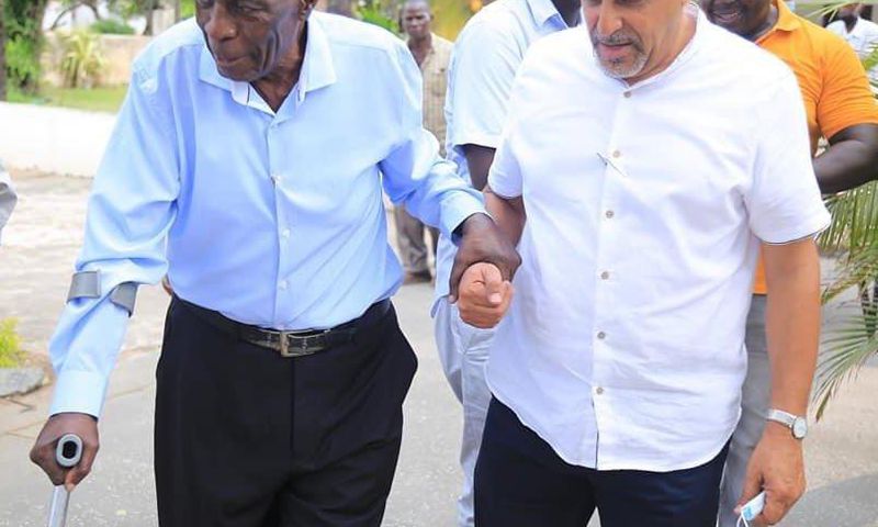Suleiman Shahbal with Former Likoni MP Khalif Salim
