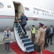 President Uhuru Kenyatta boarding a plane. (Hivisasa)