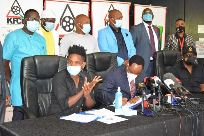 Comedian Eric Omondi finally meets Ezekiel Mutua alongside Churchill & Jalang’o (Photos)