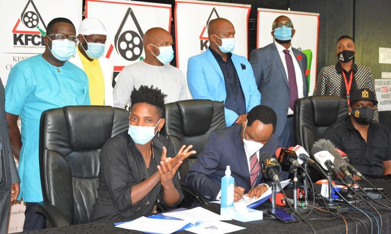 Comedian Eric Omondi finally meets Ezekiel Mutua alongside Churchill & Jalang’o (Photos)