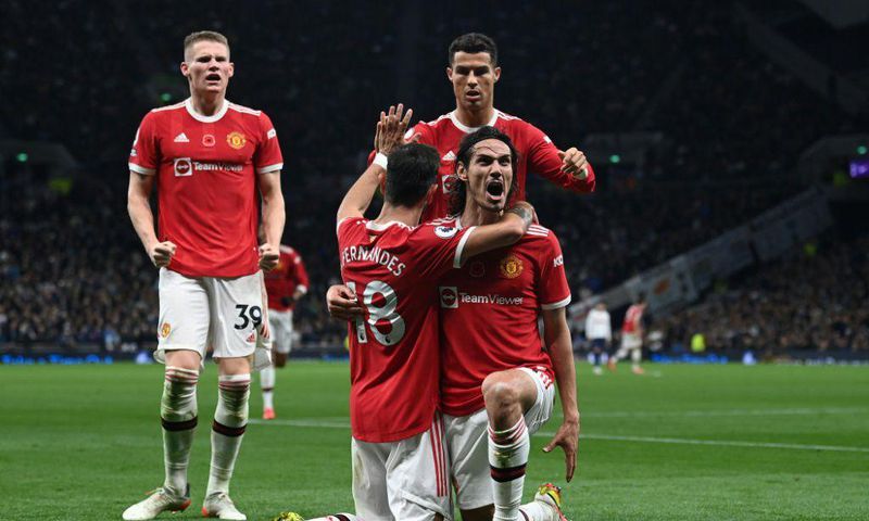 Manchester United bounced back with a 3-0 win at Tottenham to ease the pressure on manager Ole Gunnar Solskjaer