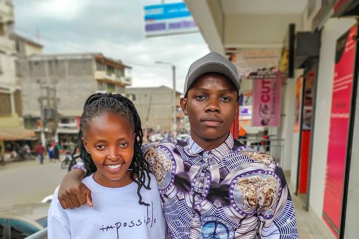 Kenyan YouTuber Mungai Eve with Crazy Kennar