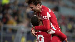 Matheus Cunha (L) and Antoine Griezmann (R) were both on the scoresheet for Atletico