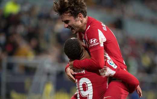 Matheus Cunha (L) and Antoine Griezmann (R) were both on the scoresheet for Atletico