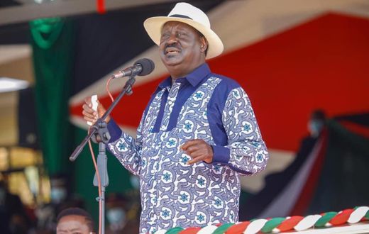 Former Prime Minister Raila Odinga