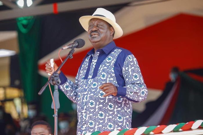 Former Prime Minister Raila Odinga