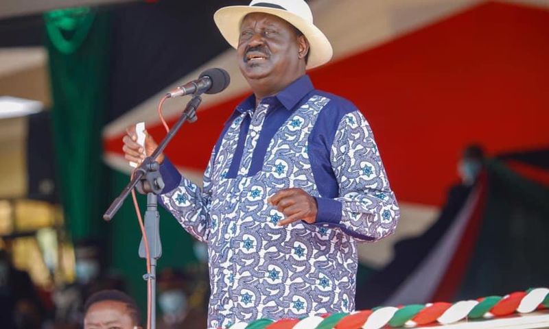 Former Prime Minister Raila Odinga