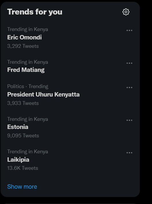 Eric Omondi trending