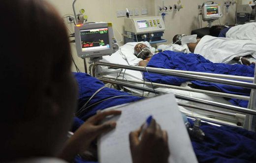 A photo inside a hospital in Kenya