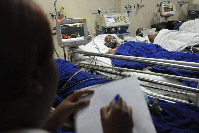 A photo inside a hospital in Kenya