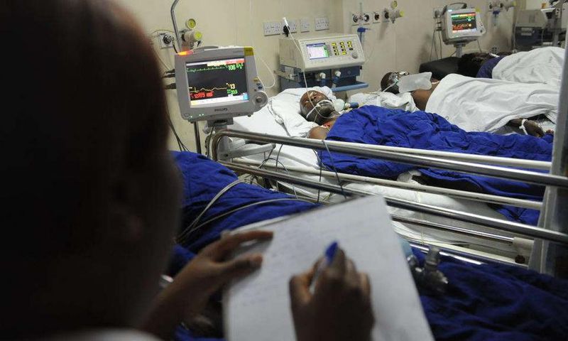 A photo inside a hospital in Kenya