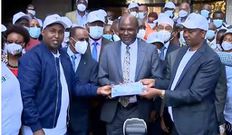 BBI Secretariat present signatures to IEBC at a past event