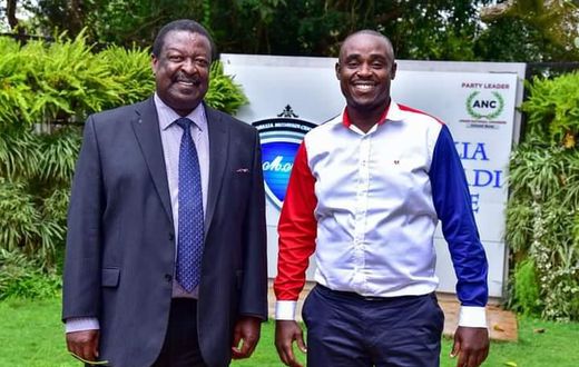 Kakamega Senator Cleaophas Malala and  ANC party leader Musalia Mudavadi
