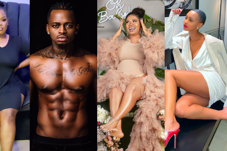 Bridget Achieng, Diamond Platnumz, Vera  Sidika and Huddah Monroe