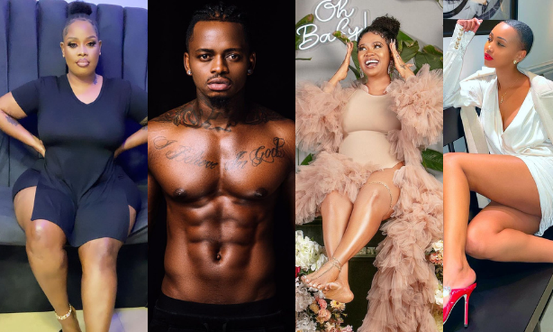 Bridget Achieng, Diamond Platnumz, Vera  Sidika and Huddah Monroe