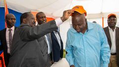 Jakoyo Midiwo and Raila Odinga