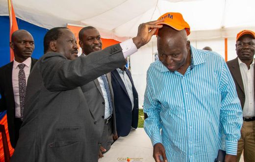 Jakoyo Midiwo and Raila Odinga